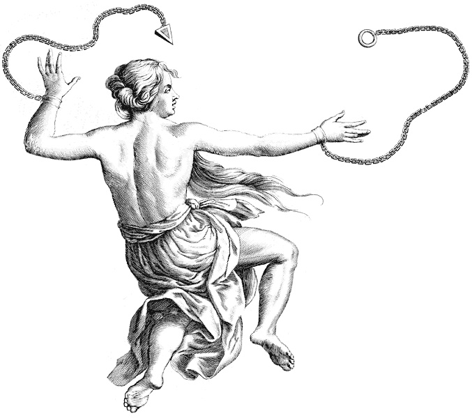 Созвездие Андромеда из Атласа "Uranographia" Яна Гевелия (1690)