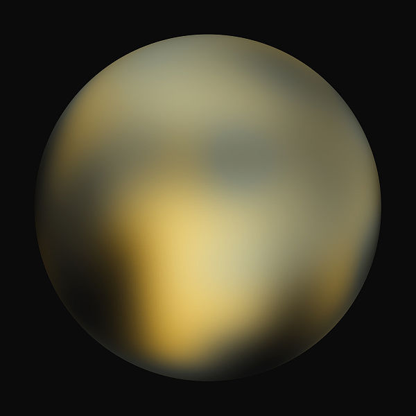 Изображение Плутона, созданное на основе снимков космического телескопа «Хаббл»