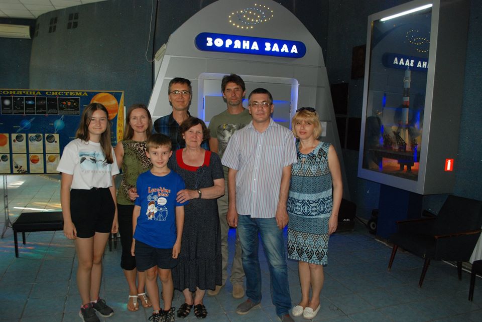 До нас у гості завітали Михайло Андрєєв з дружиною Оленою і Євген Гладир зі своїми дітьми та дружиною