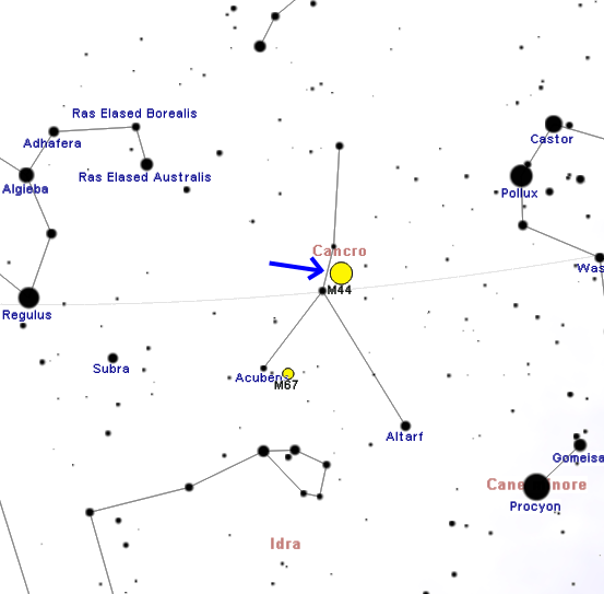  , Beehive Cluster map image