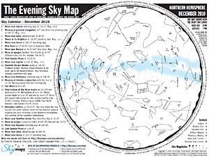 карта звездного неба (декабрь)