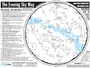 карта звездного неба (ноябрь)