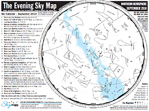 карта зоряного неба (вересень)
