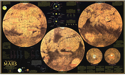 Карта Марса