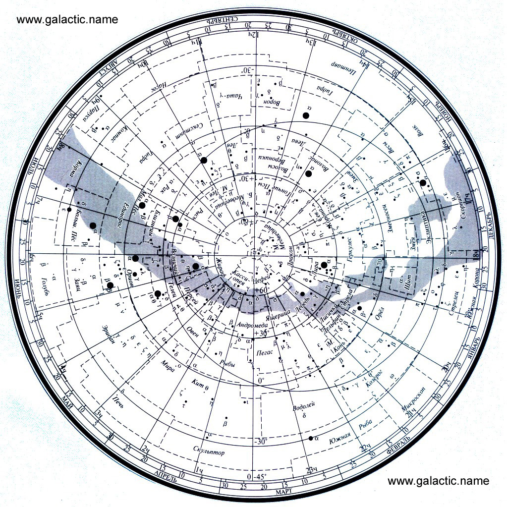 Астрономия звездная карта